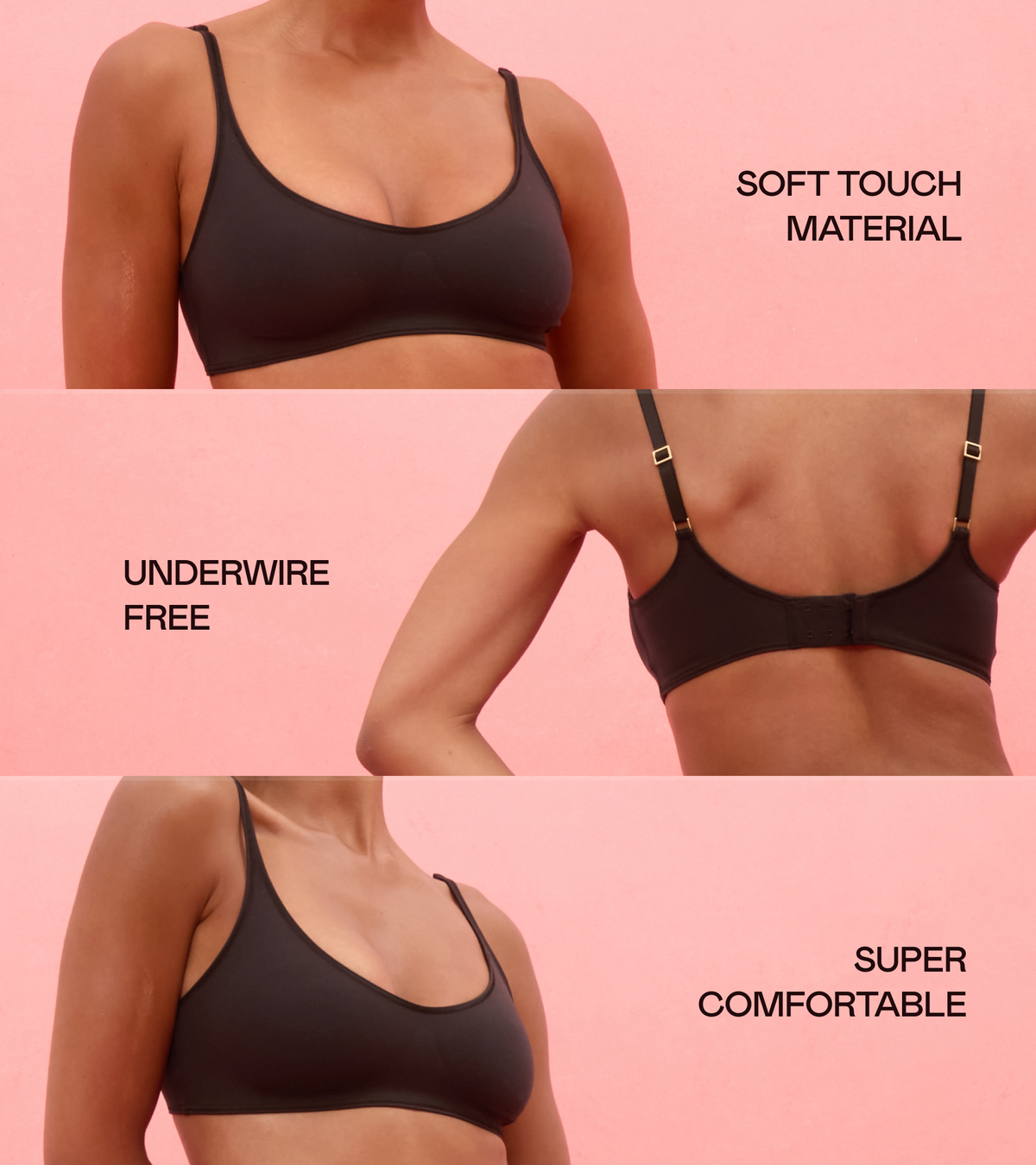 Aurora - Reggiseno Bonded - Nero