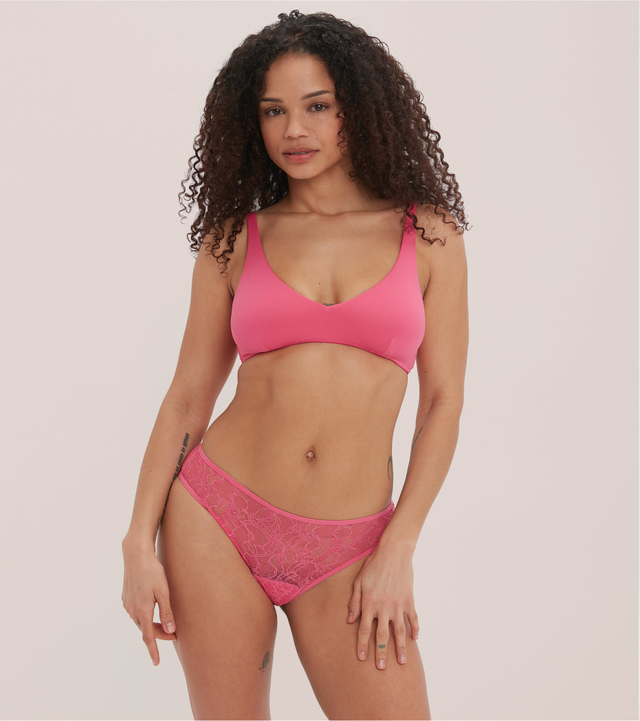 Brief All Lace - Nylon riciclato - Rosa