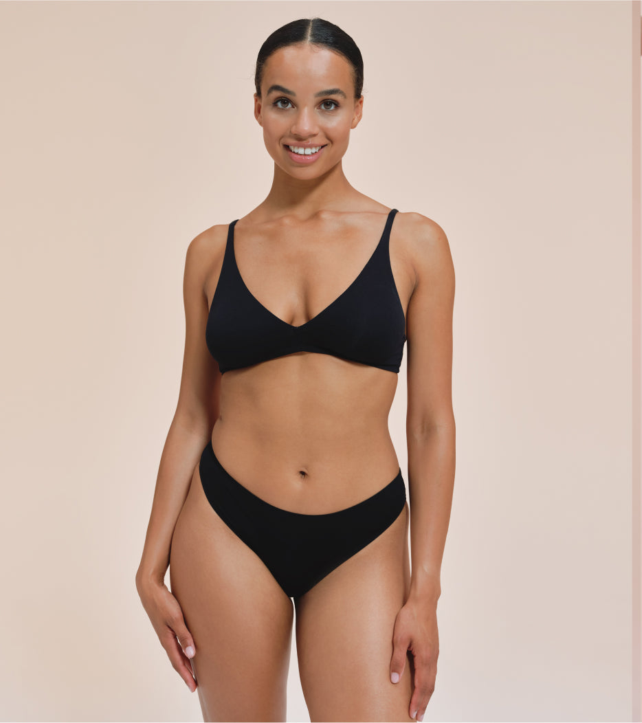 Brief Lace - Nylon riciclato - Nero