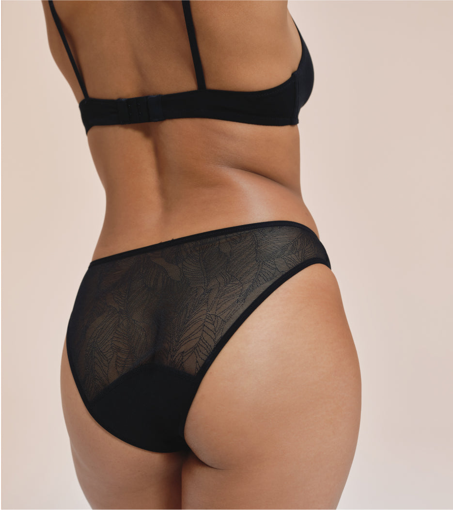 Brief Lace - Nylon riciclato - Nero