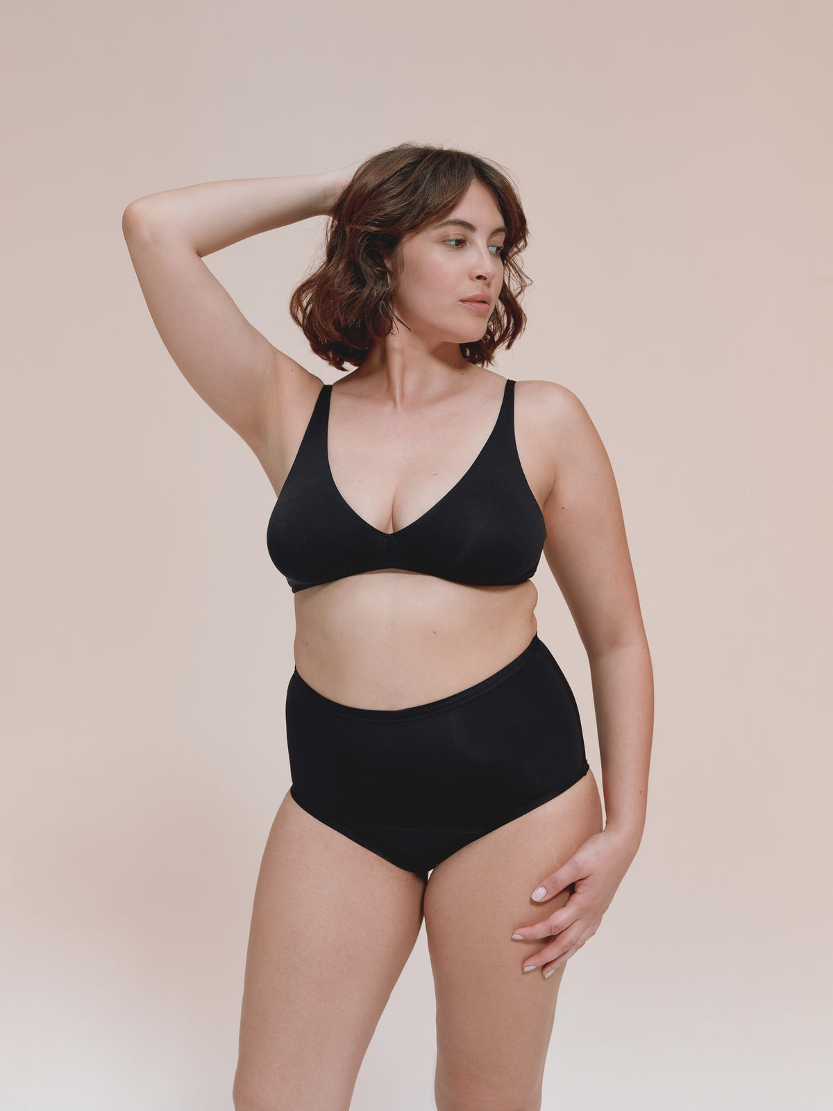 High-Waist - Tencel - Nero