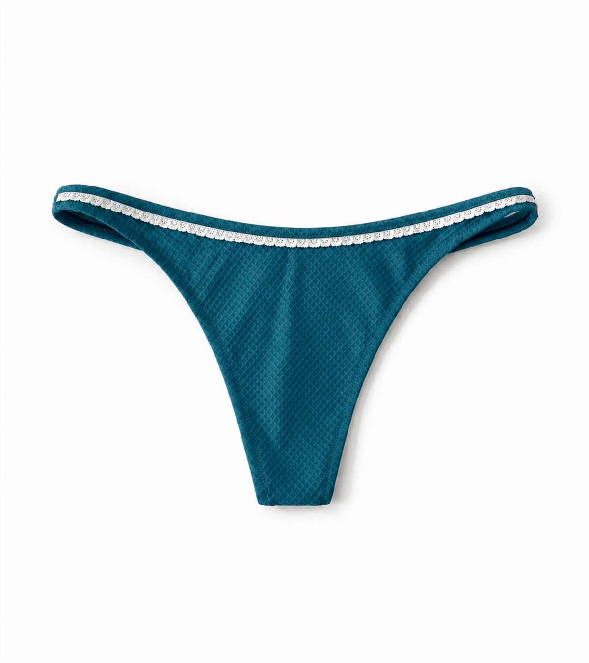 Costume da bagno - Waffle - Perizoma - Verde acqua